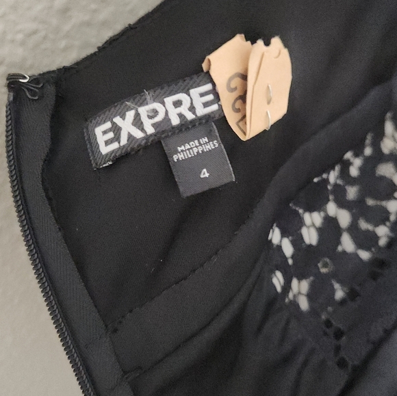 Express black lace corset slip dress - Picture 4 of 4